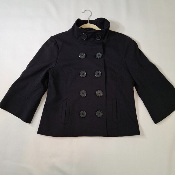 Vintage Peacoat Womens Military Style Utility Jacket Sz L Cropped Goth Gorpcore - Picture 4 of 12